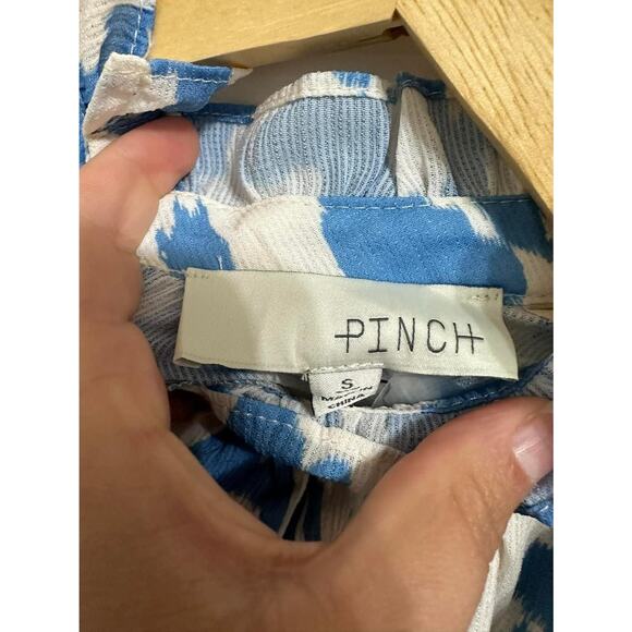 Pinch Maria Women's‎ Blue Feminine Shift Lined Ruffle Dress Size Small NWT - Picture 4 of 8